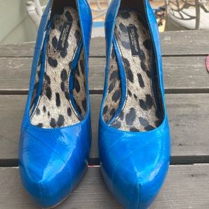 Dolce Gabbana blue heels